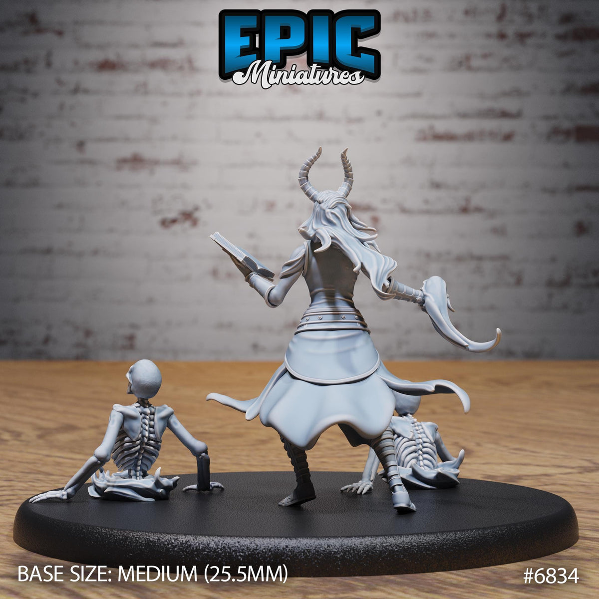 Hel Avatar Option #6834 back DND miniature Norse Barbarians 16k resin