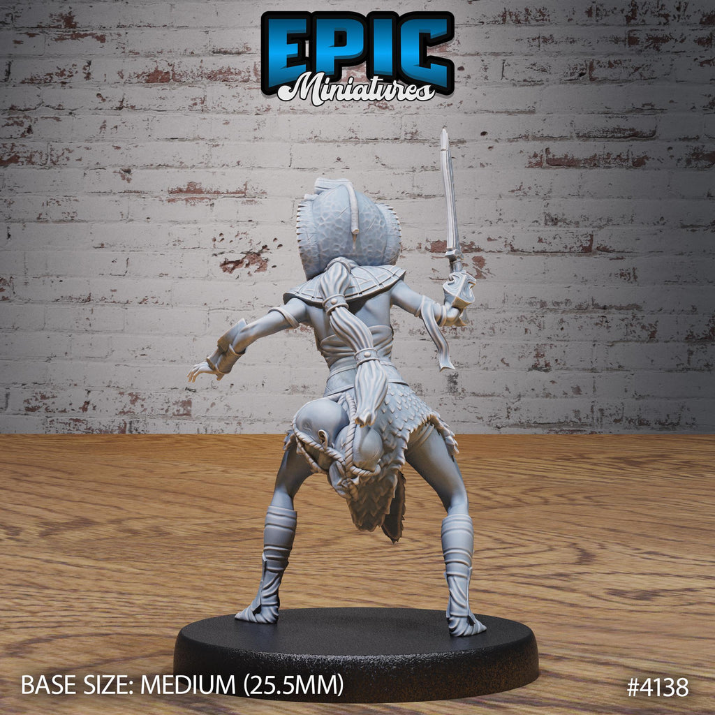Cleopatra Royal Guard Option #4138 back DND miniature Bone Dry Desert 16k resin