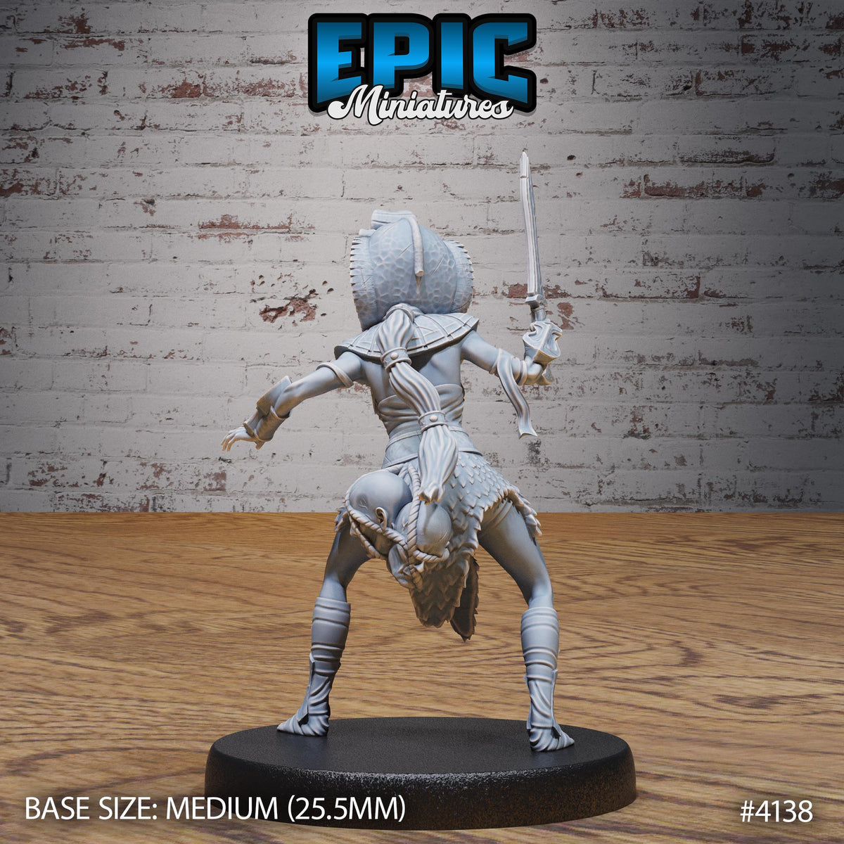 Cleopatra Royal Guard Option #4138 back DND miniature Bone Dry Desert 16k resin