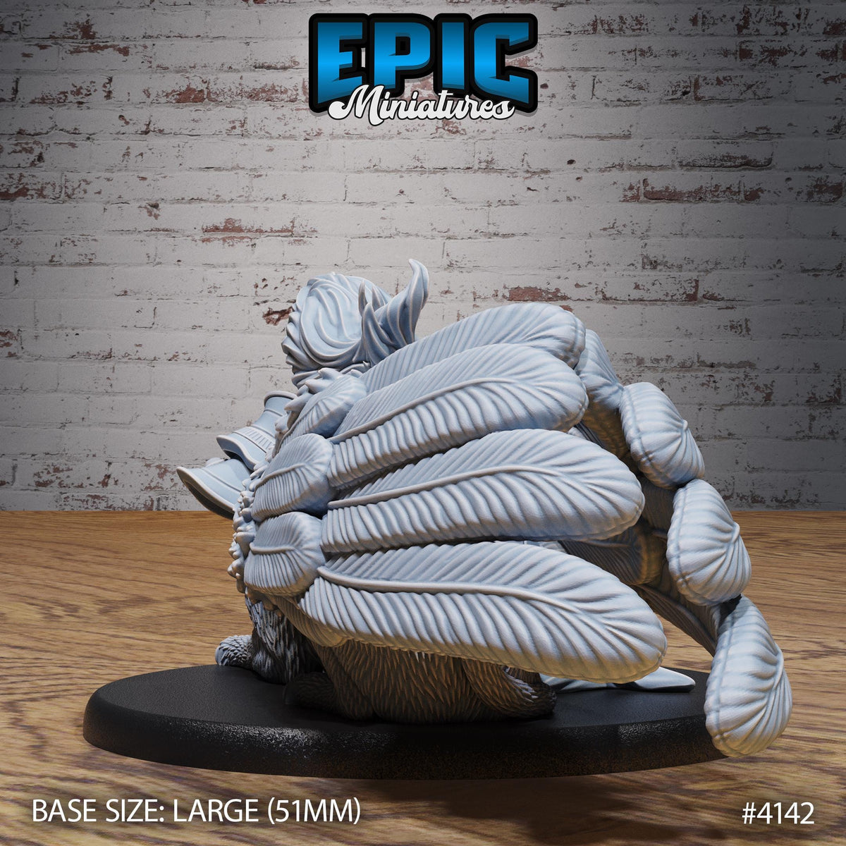 Sphinx Prime Option #4142 back DND miniature Bone Dry Desert 16k resin
