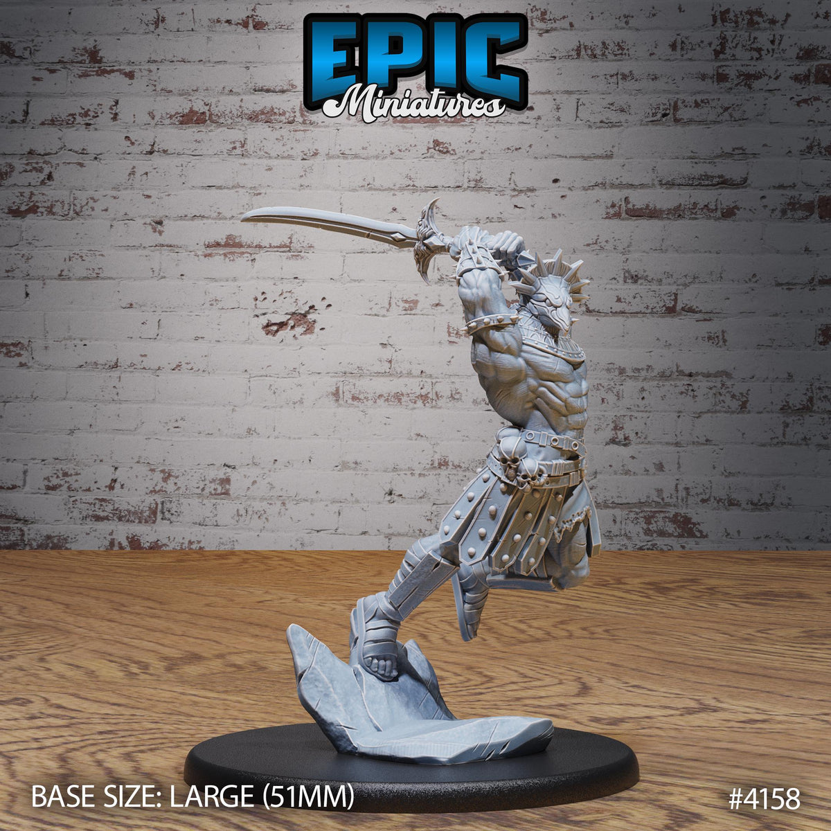 Horus Avatar Option #4158 front DND miniature Bone Dry Desert 16k resin