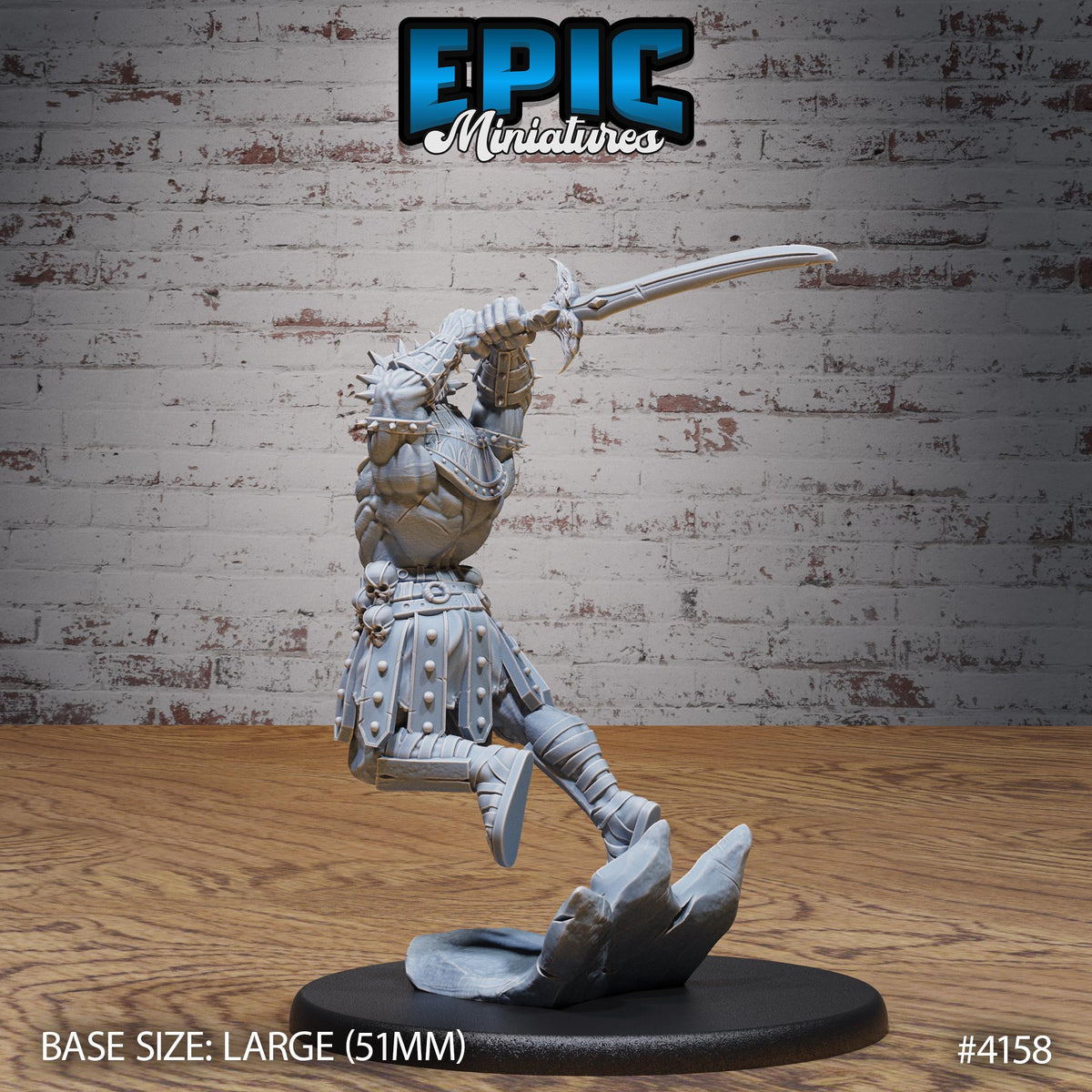 Horus Avatar Option #4158 back DND miniature Bone Dry Desert 16k resin