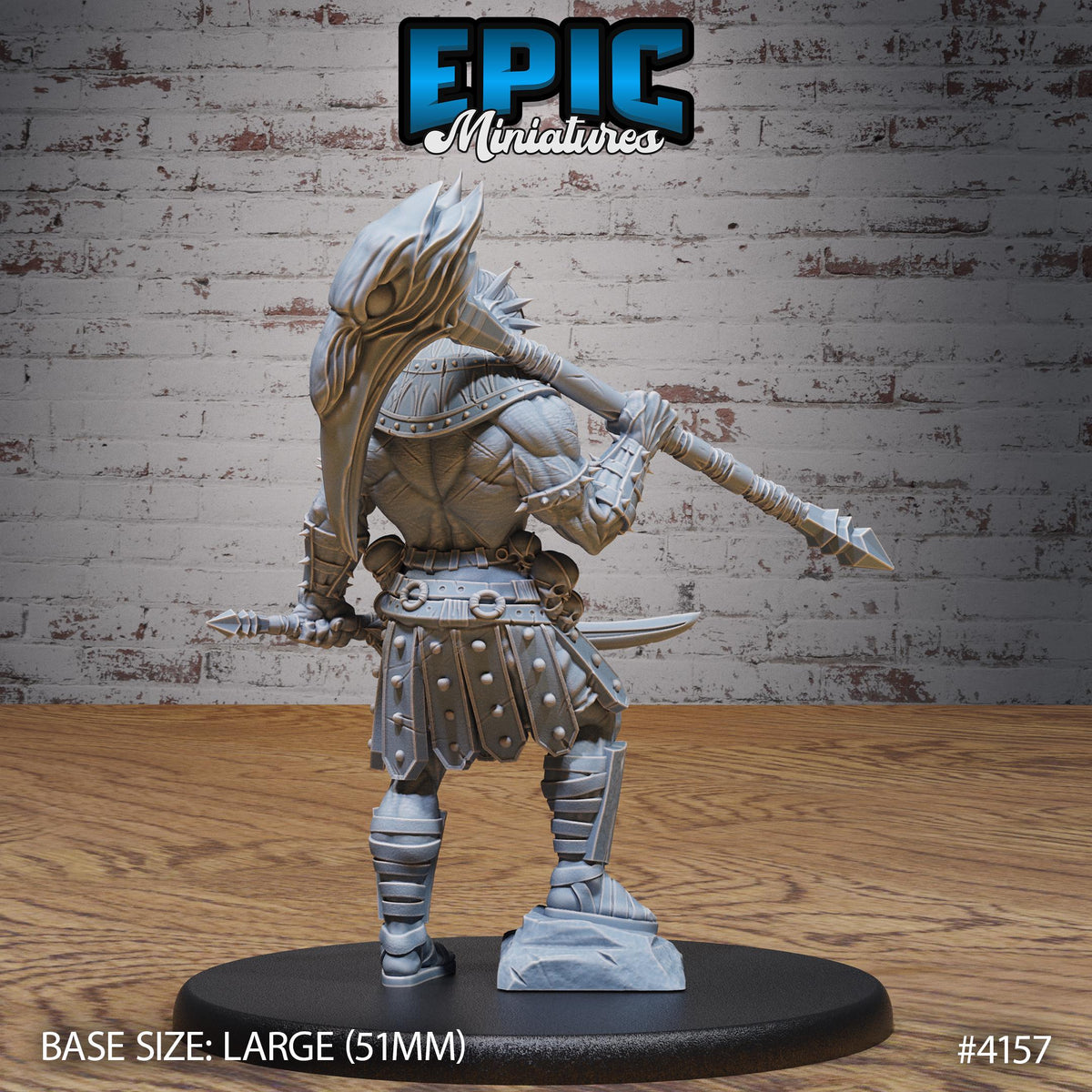 Horus Avatar Option #4157 back DND miniature Bone Dry Desert 16k resin