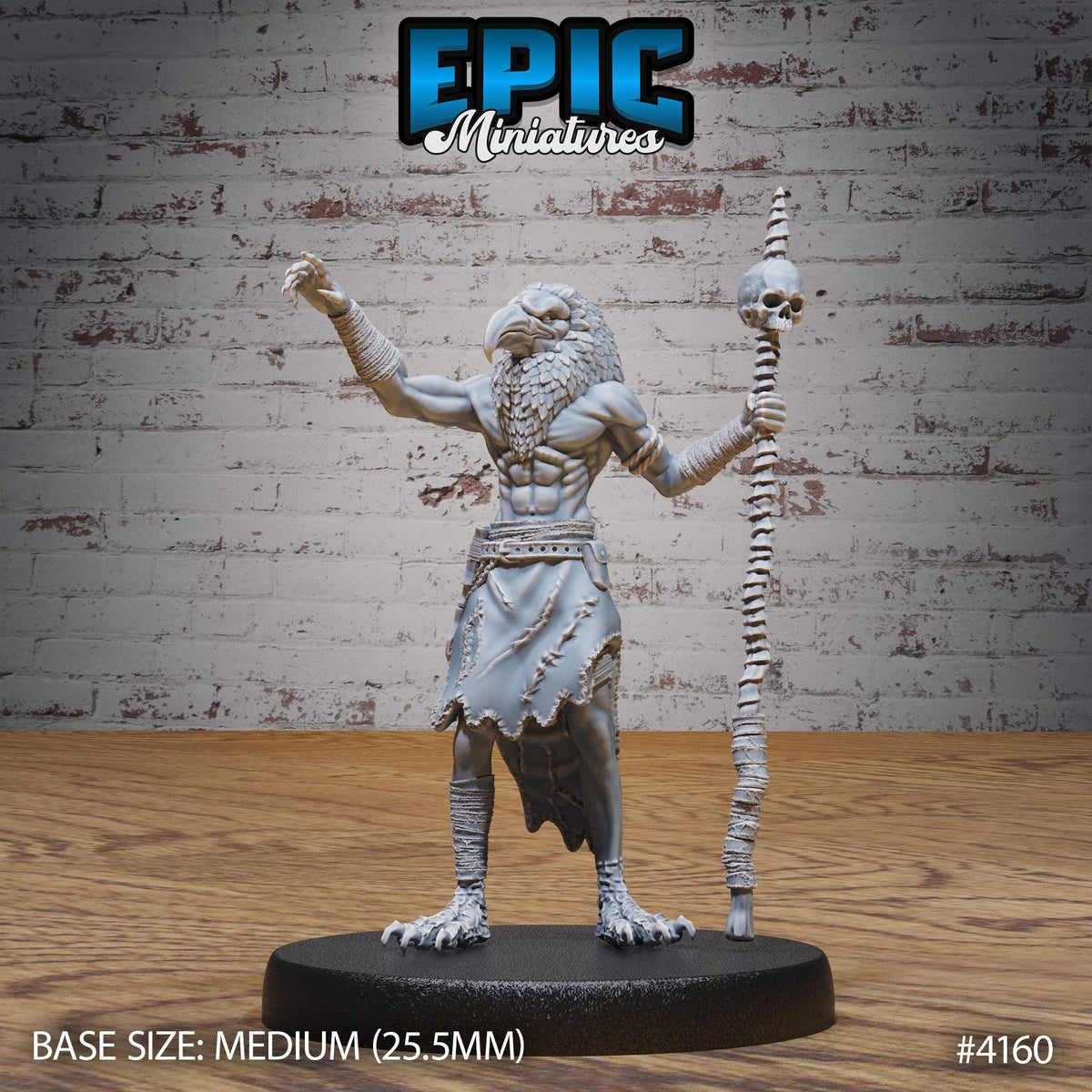 Servant of Thot Option #4160 front DND miniature Bone Dry Desert 16k resin