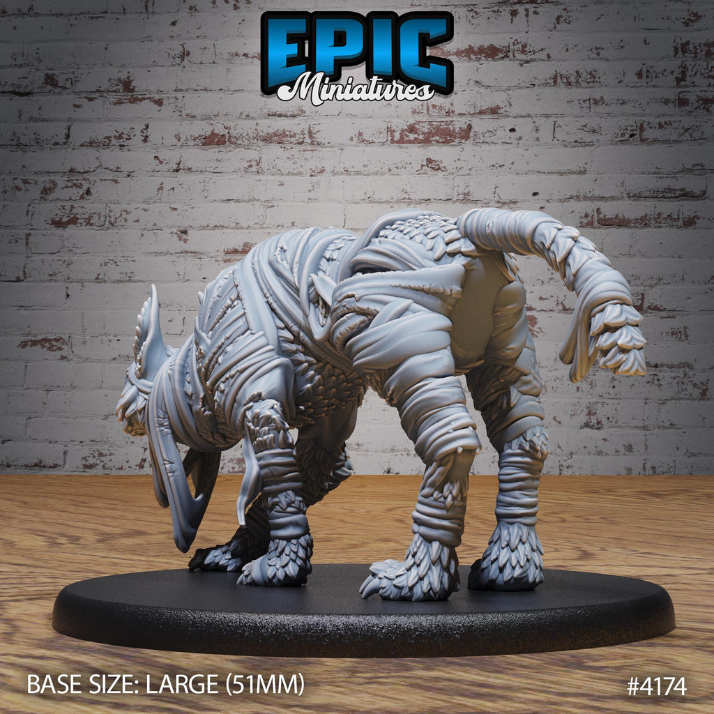 Lynx Mummy Option #4174 back DND miniature Bone Dry Desert 16k resin