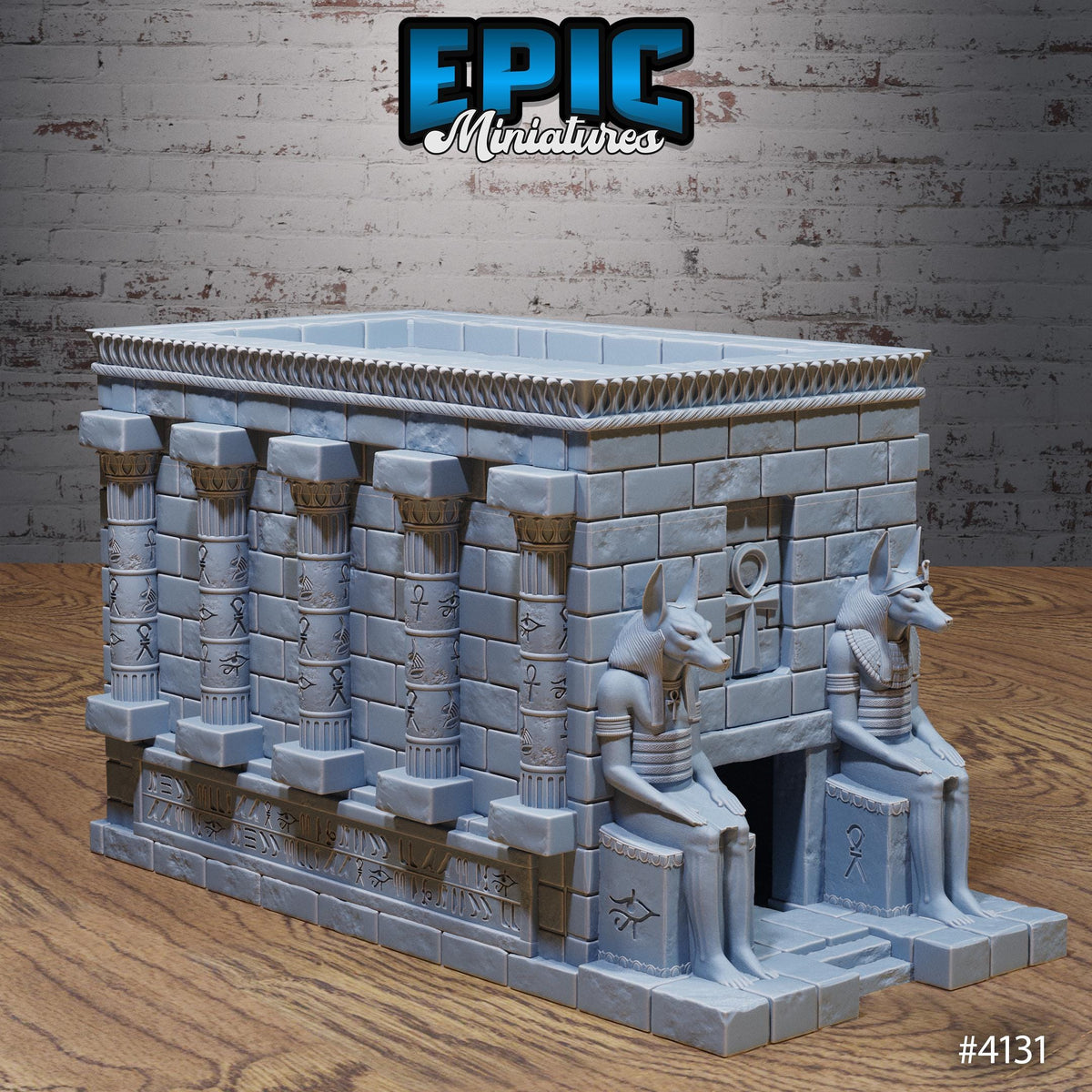 Ancient Egyptian Tombs Set Option 5 Left front DND miniature Bone Dry Desert 16k resin