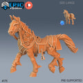 Demonic Horse DND Miniature Castle of Terror Collection Dungeons and Dragons Mini TTRPG Mini-Strahd Ravenloft Vecna Baldur's Gate Avernus DND miniatures group photo