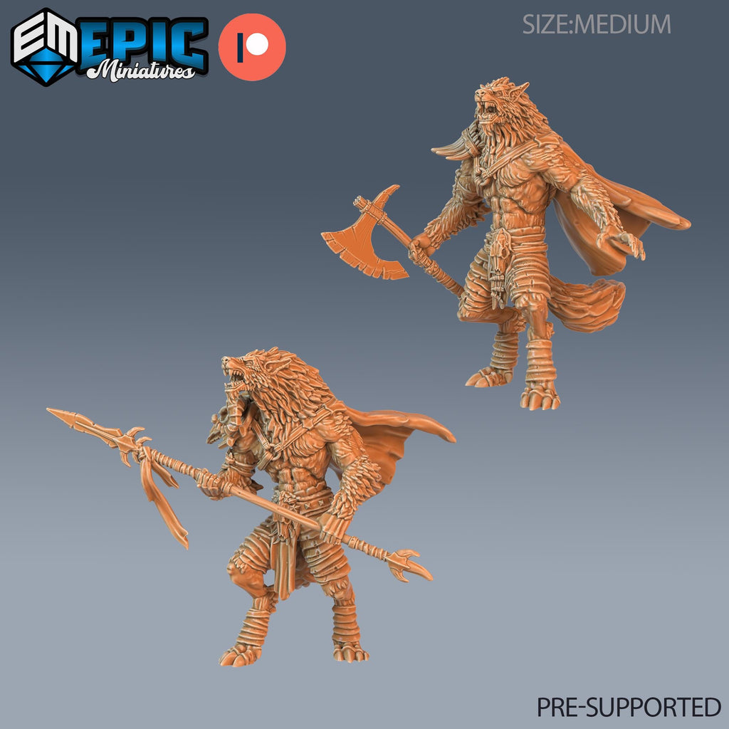 Werewolf Option #186 front DND miniature Castle of Terror 16k resin