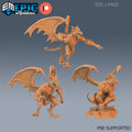 Gargoyle Set of 3 DND miniatures group photo Castle of Terror