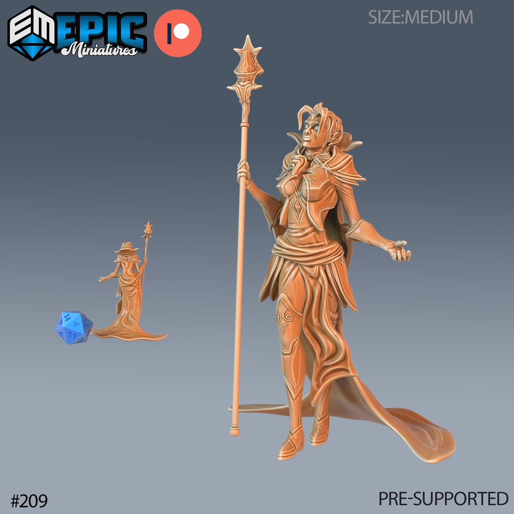 Vampire Mistress Option #209 front DND miniature Castle of Terror 16k resin