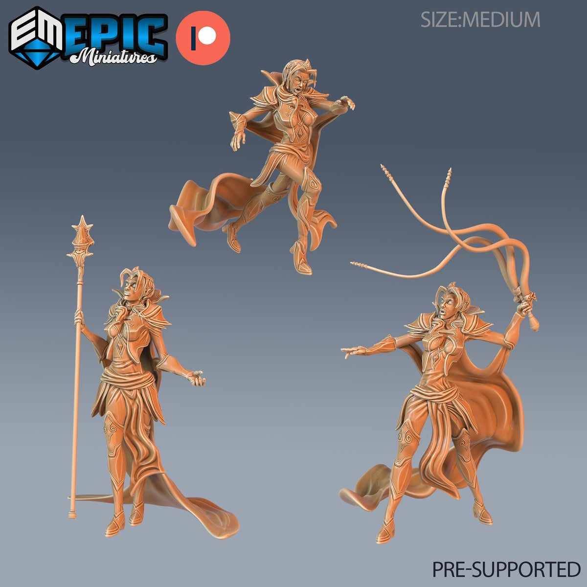 Vampire Mistress Set of 3 DND miniatures group photo Castle of Terror