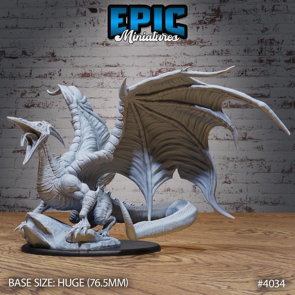 Pterosaur Dragon DND Miniature Elemental Lands Collection Dungeons and Dragons-TTRPG Mini Dinosaur Storm King Icewind Netherdeep Planescape 1 Pterosaur Dragon front DND miniature  16k resin