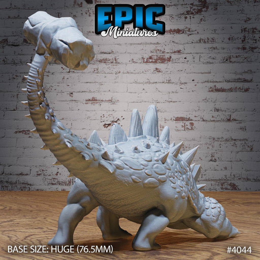 Hammertail Dinosaur Option #4044 back DND miniature Elemental Lands 16k resin