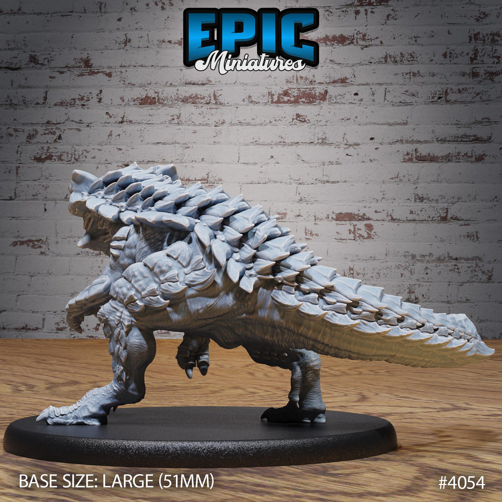 Rockhead Dinosaur Option #4054 back DND miniature Elemental Lands 16k resin