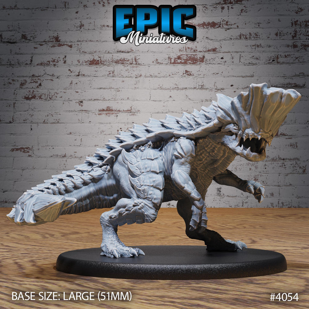 Rockhead Dinosaur Option #4054 front DND miniature Elemental Lands 16k resin