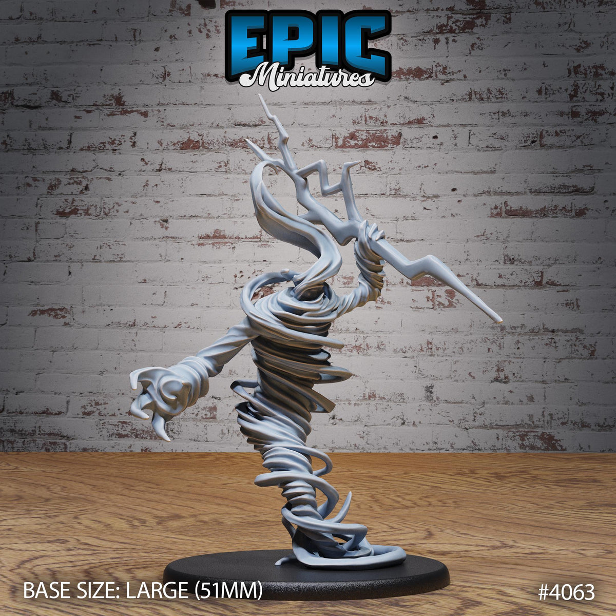 Elemental Air Option #4063 front DND miniature Elemental Lands 16k resin