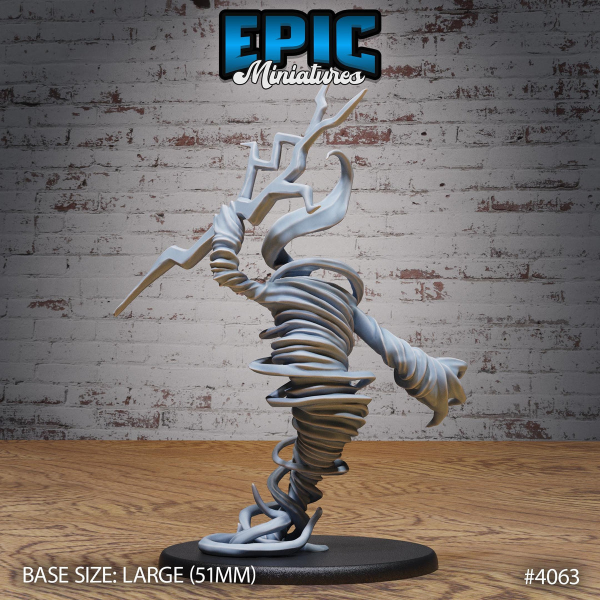 Elemental Air Option #4063 back DND miniature Elemental Lands 16k resin