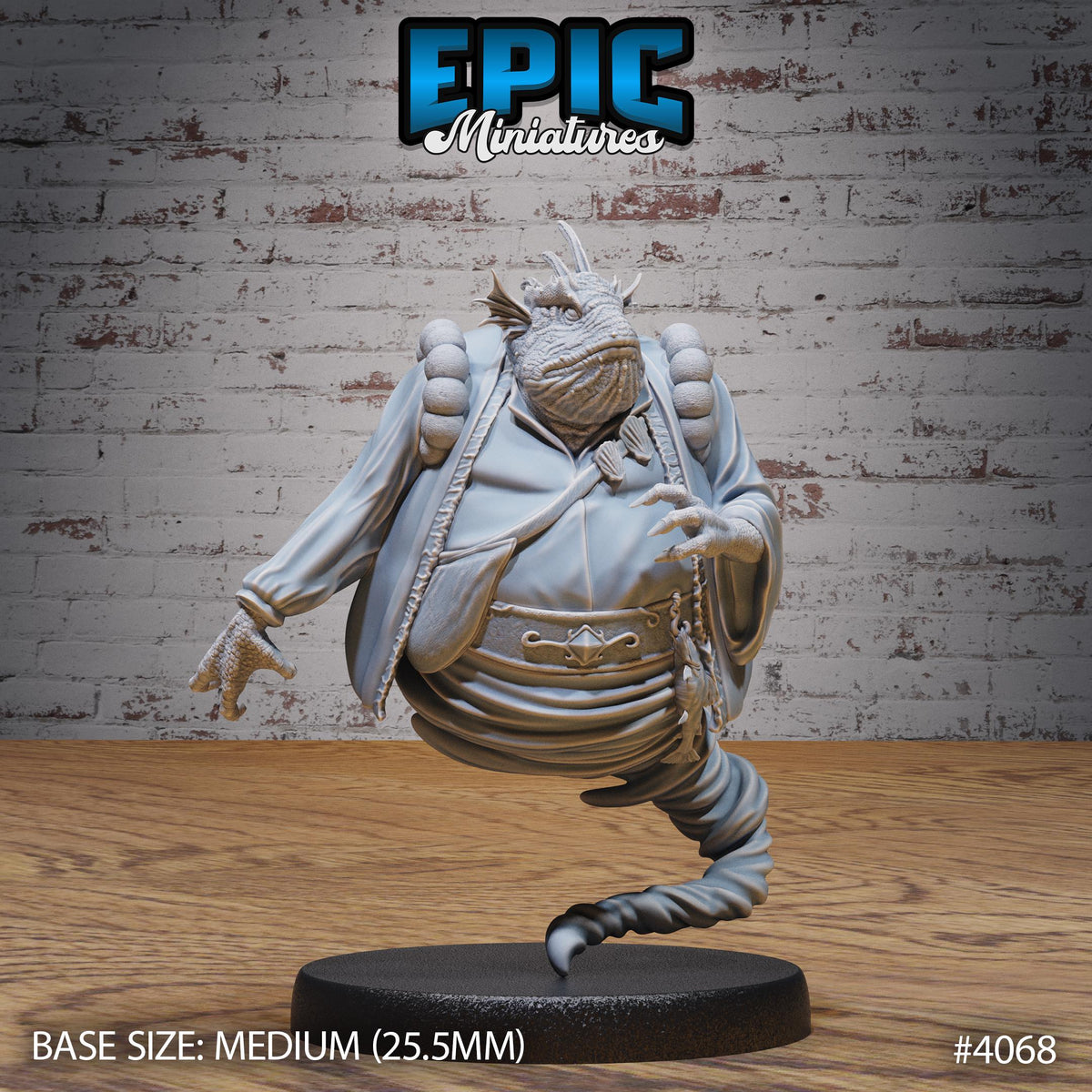 Marid Classic Option #4068 front DND miniature Elemental Lands 16k resin