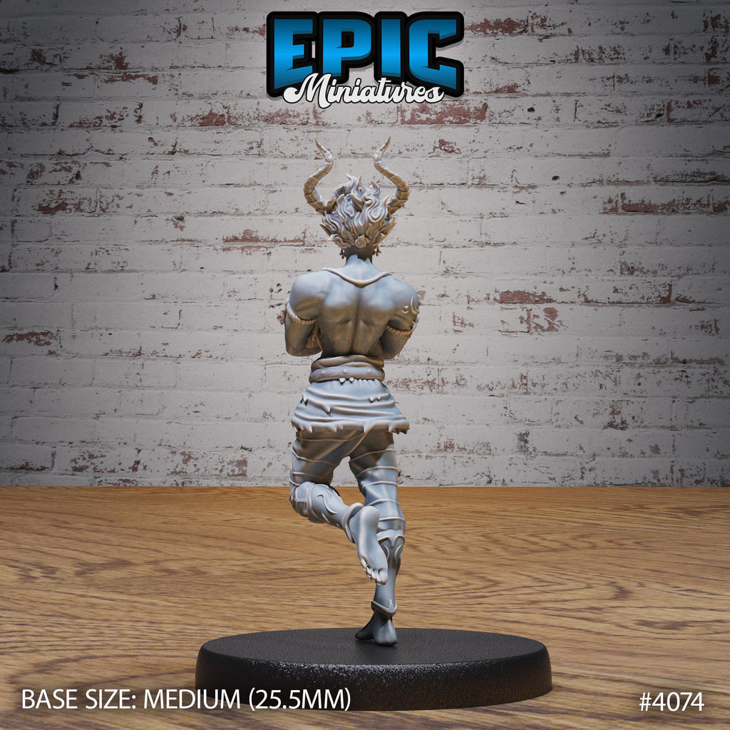 Young Efreeti Option #4074 back DND miniature Elemental Lands 16k resin