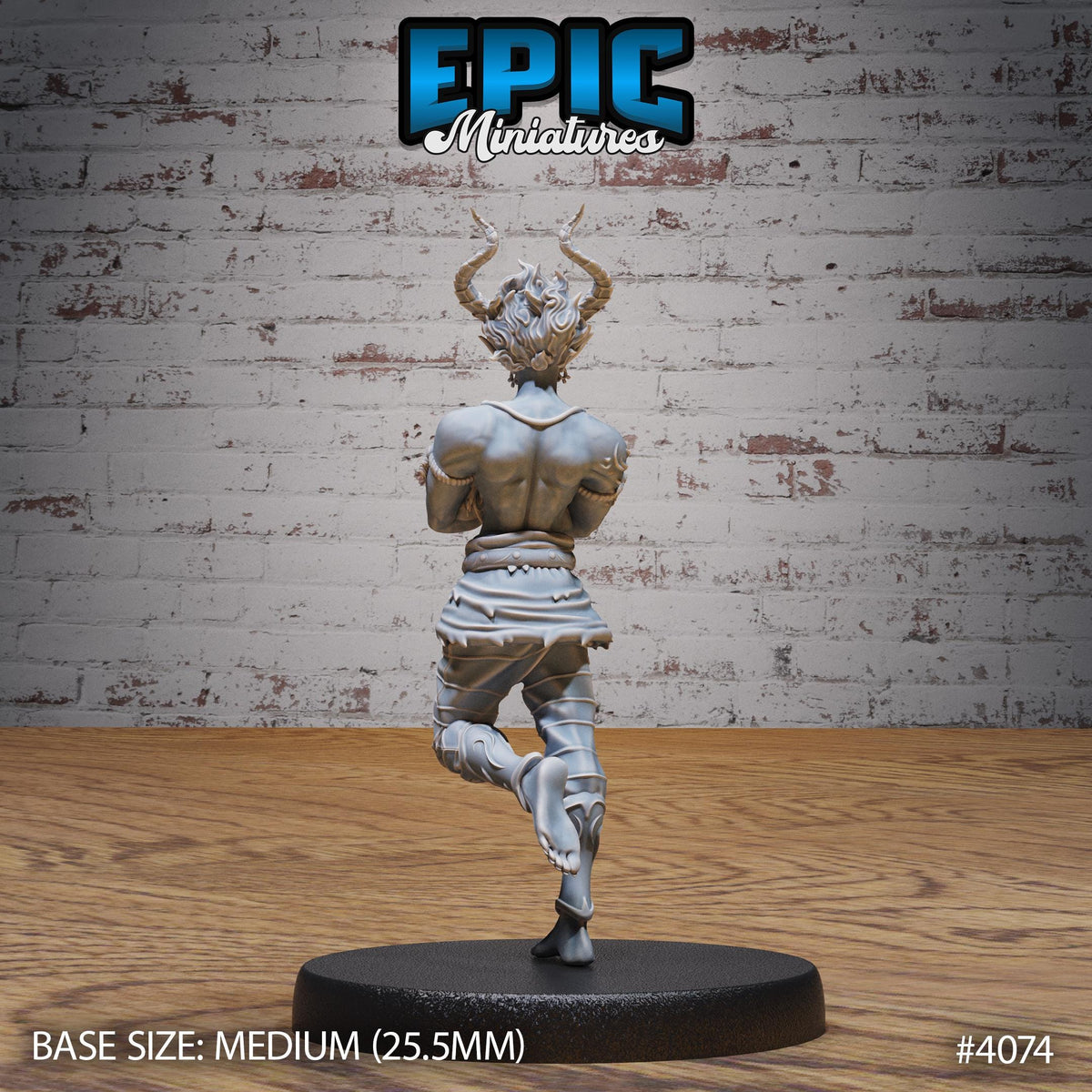 Young Efreeti Option #4074 back DND miniature Elemental Lands 16k resin