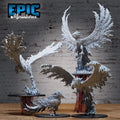 Primordial Phoenix Set of 4 DND miniatures group photo Elemental Lands