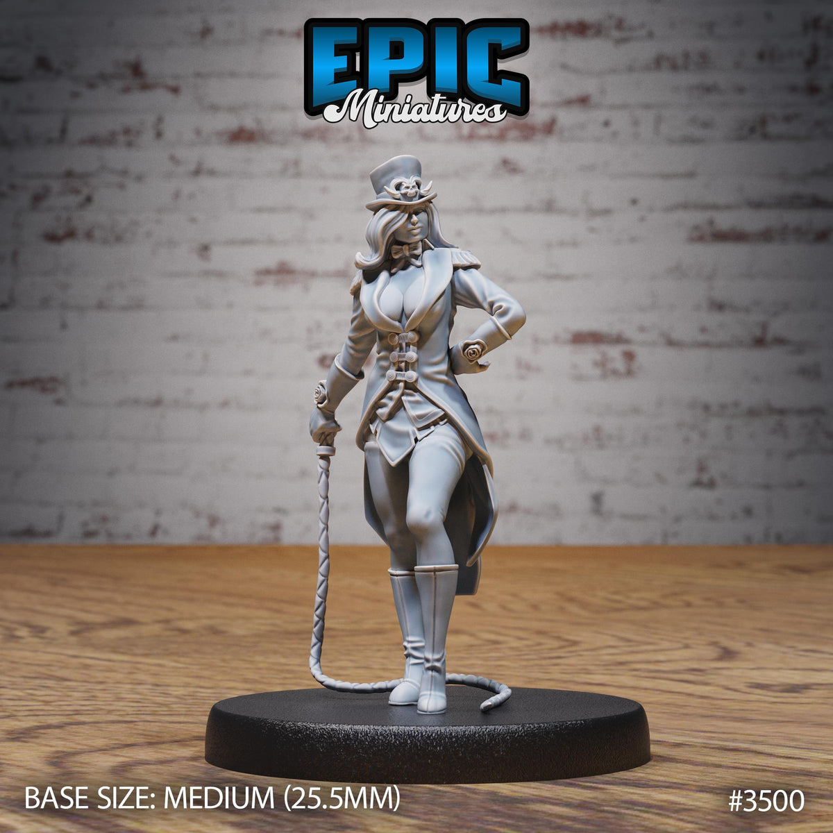 Show Director Female Set 3 Option #3500 front DND miniature Nightsky Carnival 16k resin