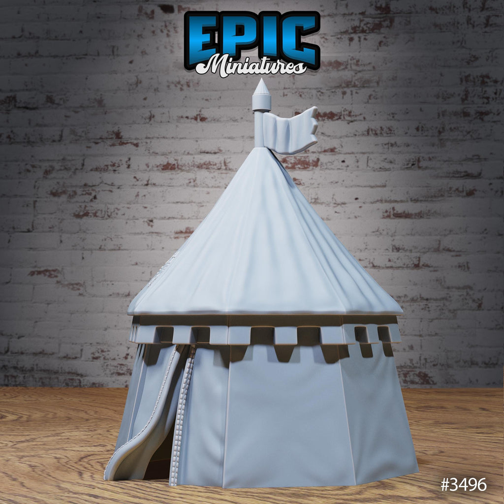 Carnival Tent Scatter Terrain Set Option #3496 (3) front DND miniature Nightsky Carnival 16k resin