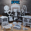 Carnival Scatter Terrain Set DND miniatures group photo Nightsky Carnival