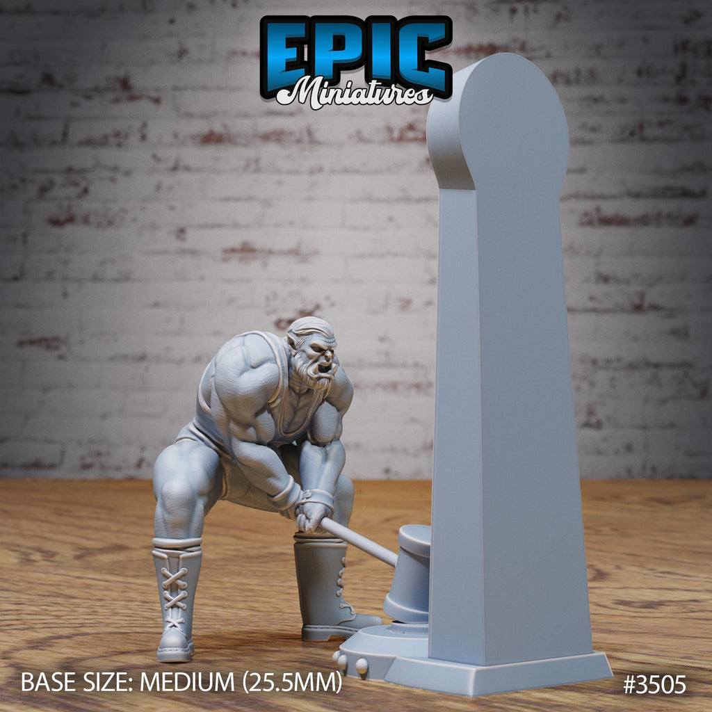 Orc Strongman Option #3505 front DND miniature Nightsky Carnival 16k resin