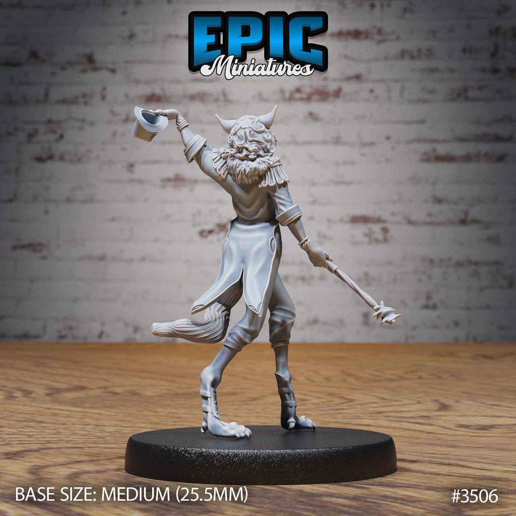 Cat Folk Magician Option #3506 back DND miniature Nightsky Carnival 16k resin