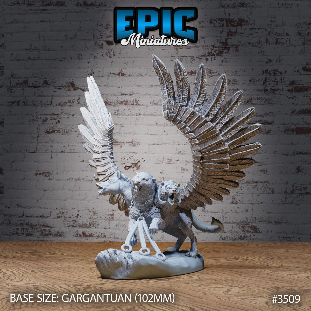 Circus Chimera DND Miniature Nightsky Carnival Collection Dungeons and Dragons-TTRPG Mini Two head Witchlight Curse of Strahd DND miniatures group photo