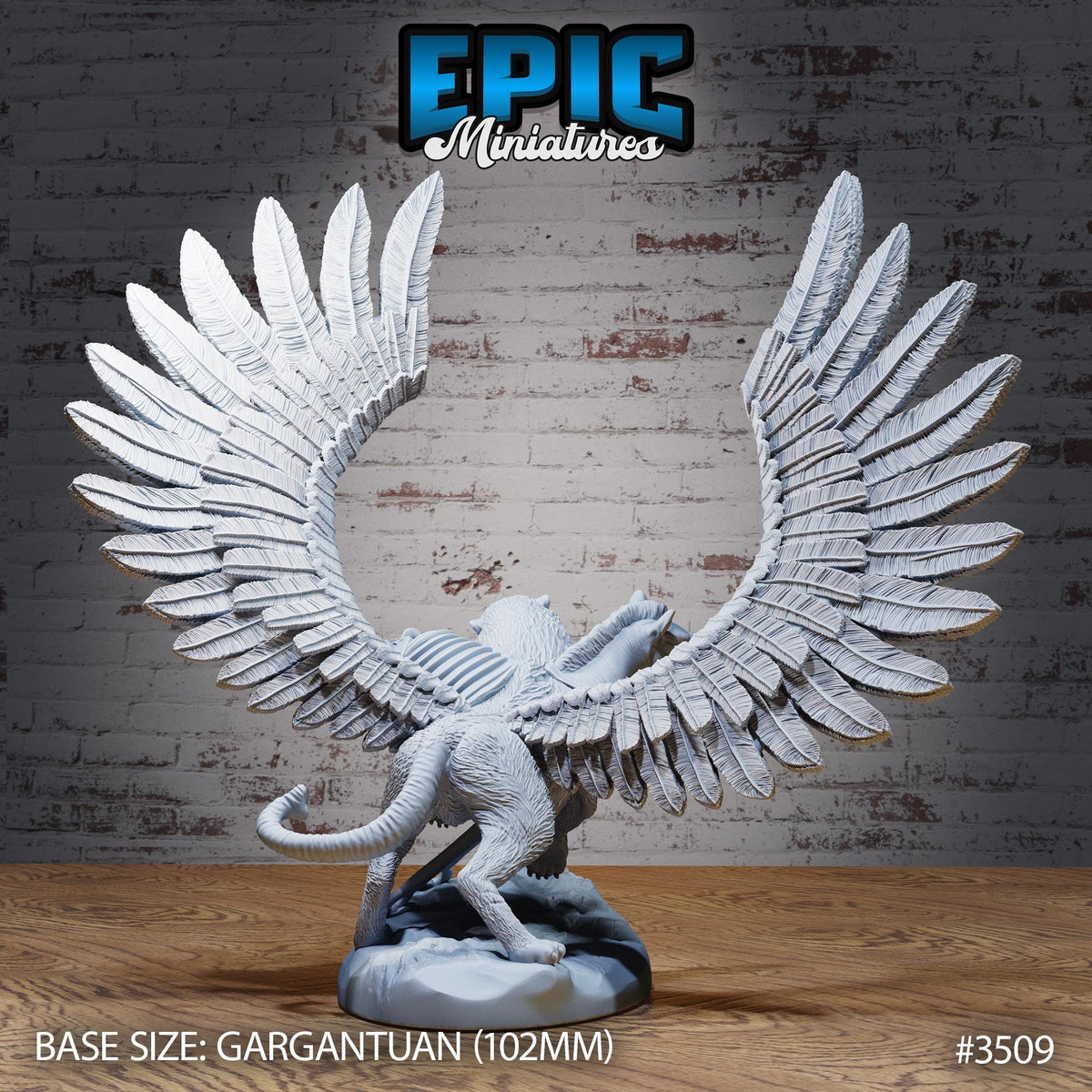 Circus Chimera DND Miniature Nightsky Carnival Collection Dungeons and Dragons-TTRPG Mini Two head Witchlight Curse of Strahd Circus Chimera front DND miniature  16k resin
