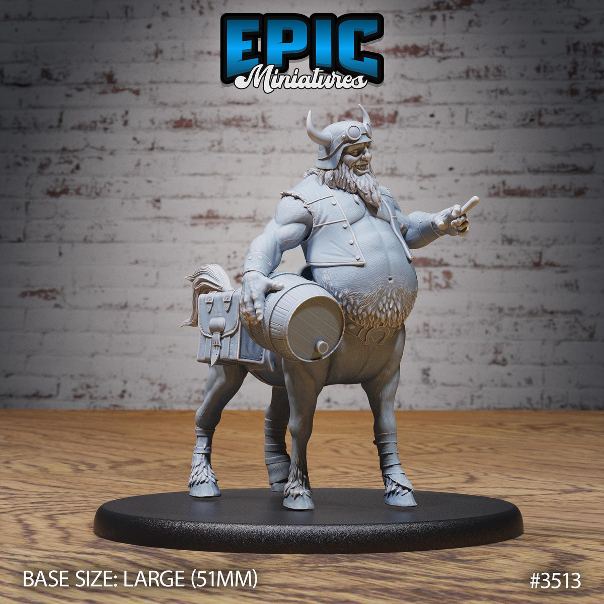Drunk Centaur Option #3513 front DND miniature Nightsky Carnival 16k resin