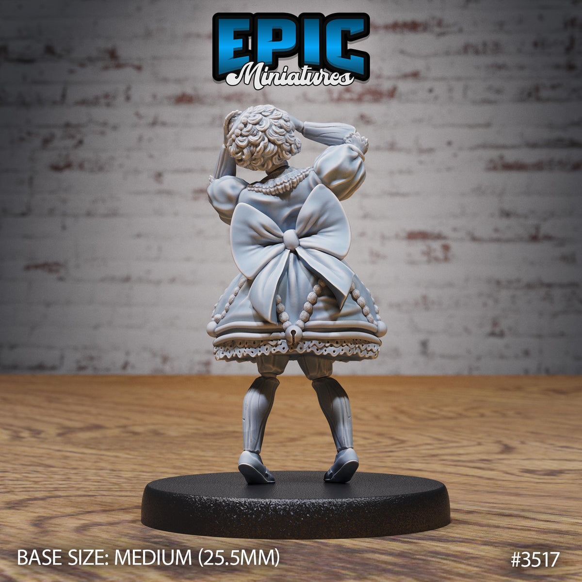 Living Doll Option #3517 back DND miniature Nightsky Carnival 16k resin