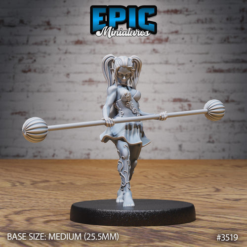 Acrobat Elf Option #3519 front DND miniature Nightsky Carnival 16k resin