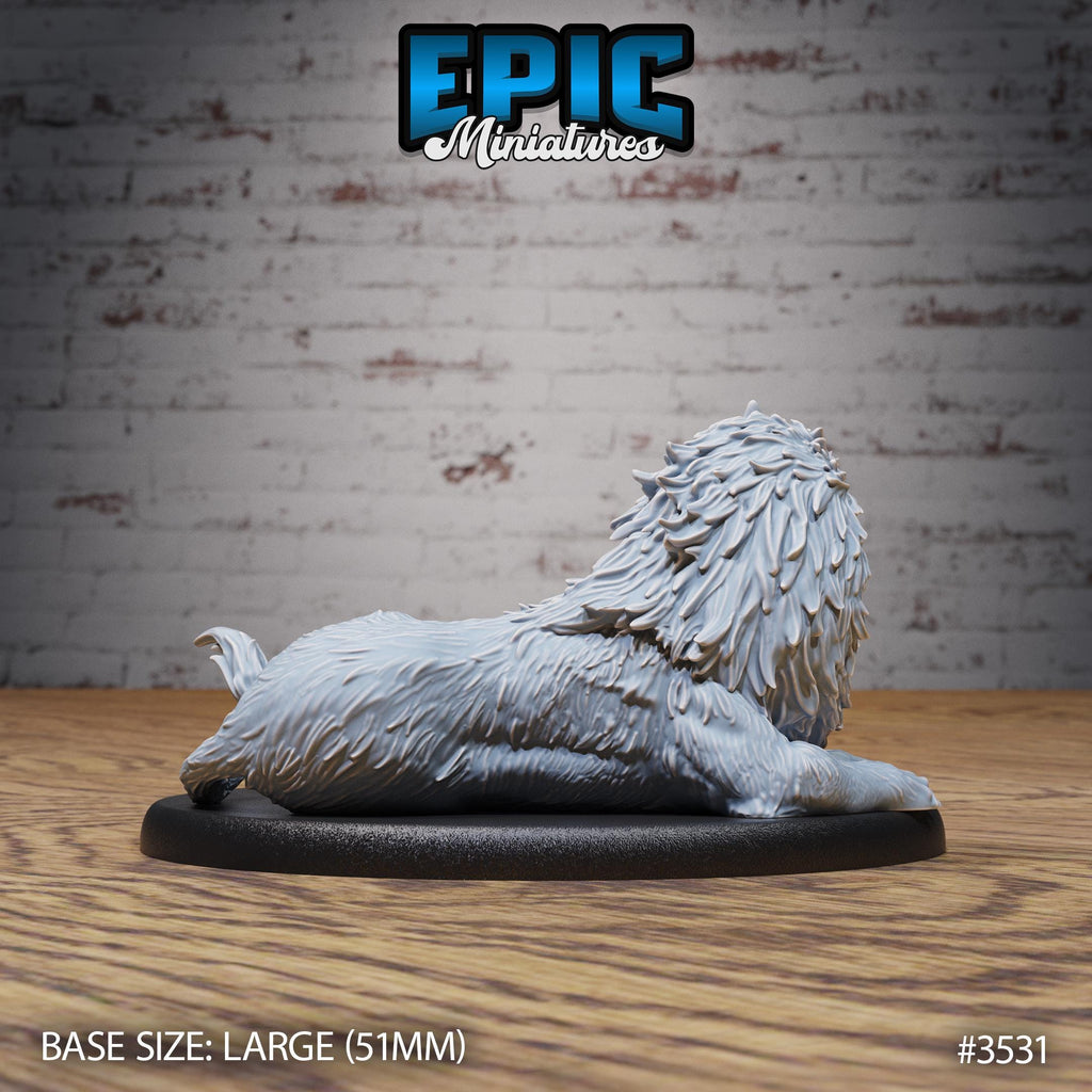 Lion Option #3531 back DND miniature Nightsky Carnival 16k resin