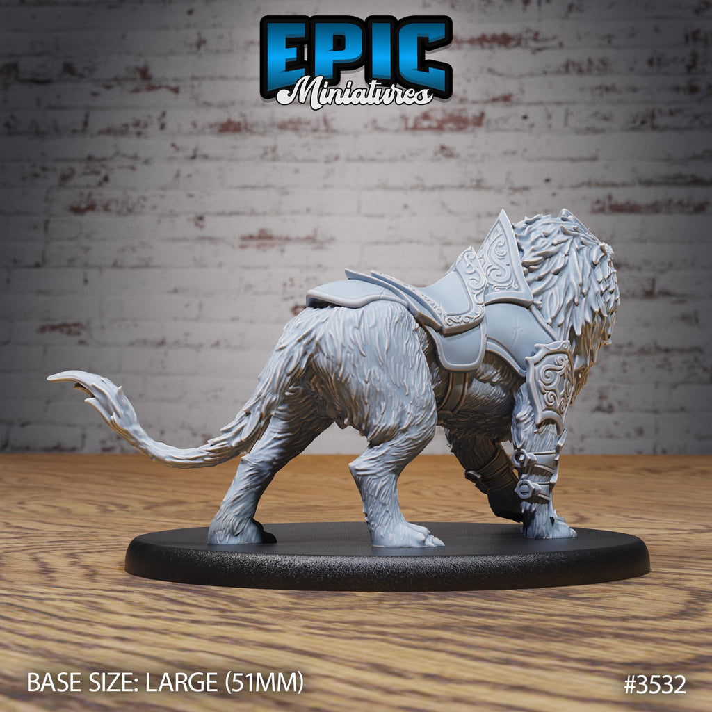 Lion Option #3532 back DND miniature Nightsky Carnival 16k resin
