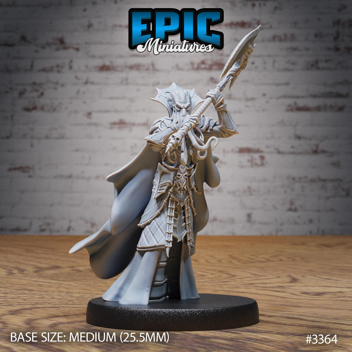 Mind Eater Classic Option #3364 front DND miniature Planar Adventure 16k resin