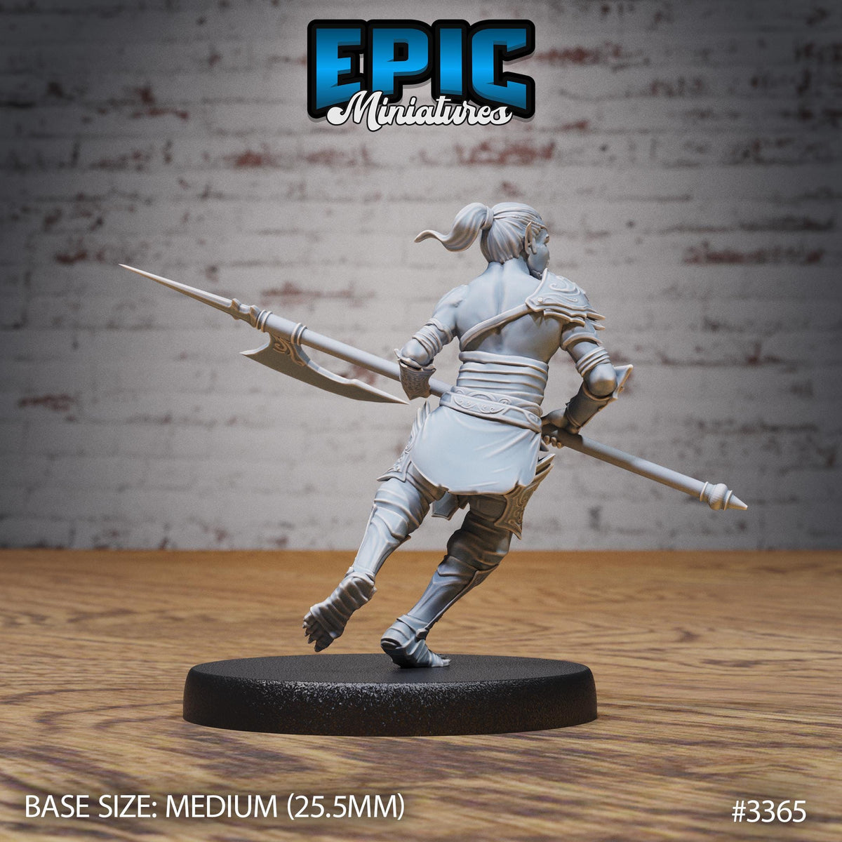 Male Slave Rebel Option #3365 back DND miniature Planar Adventure 16k resin
