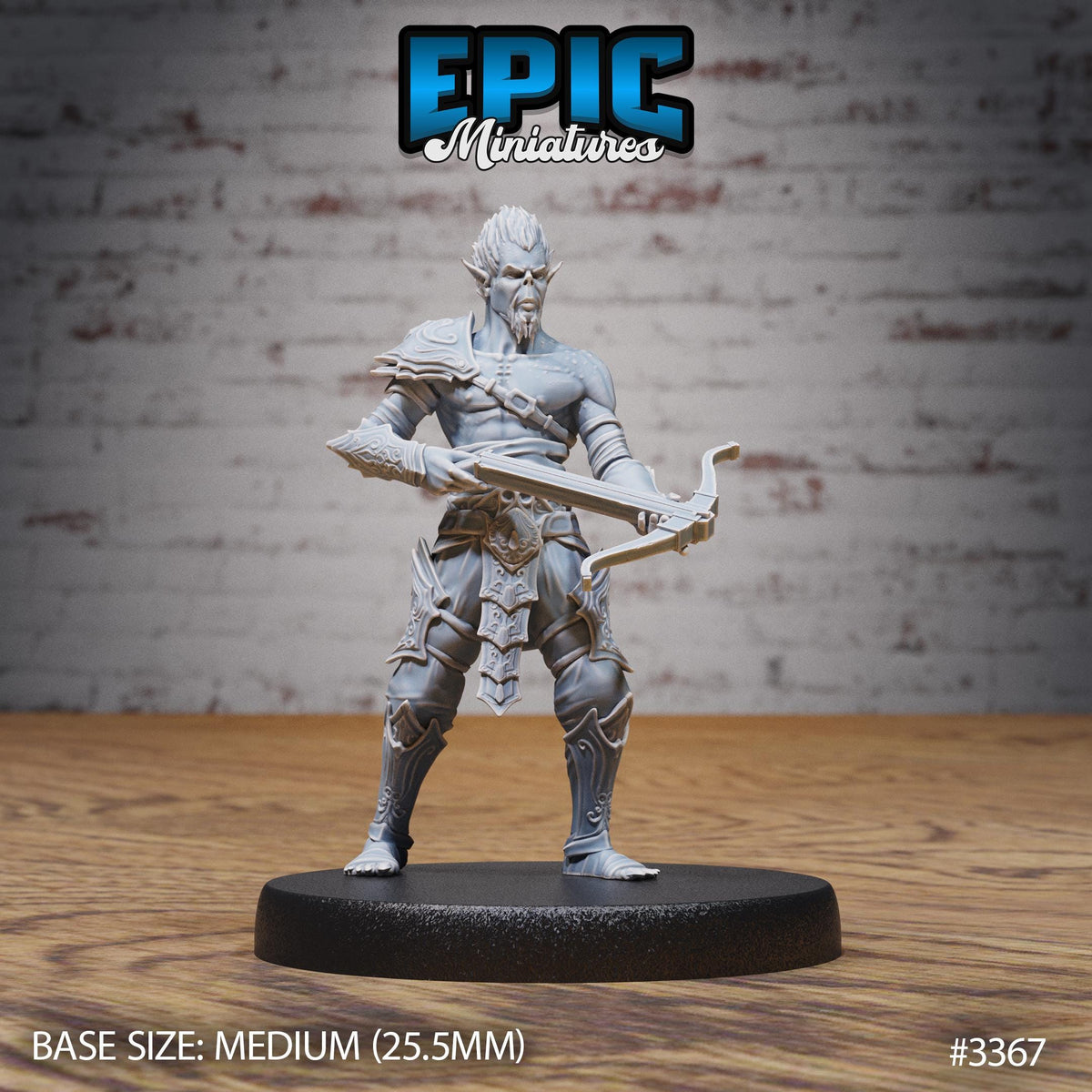 Male Slave Rebel Option #3367 front DND miniature Planar Adventure 16k resin