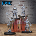 Female Slave Rebel Set of 4 DND miniatures group photo Planar Adventure