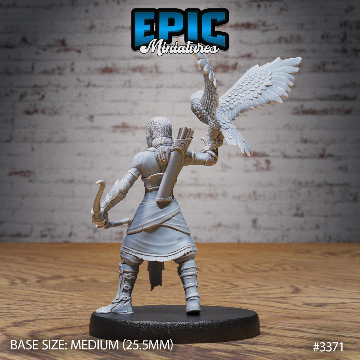 Female Slave Rebel Option #3371 back DND miniature Planar Adventure 16k resin