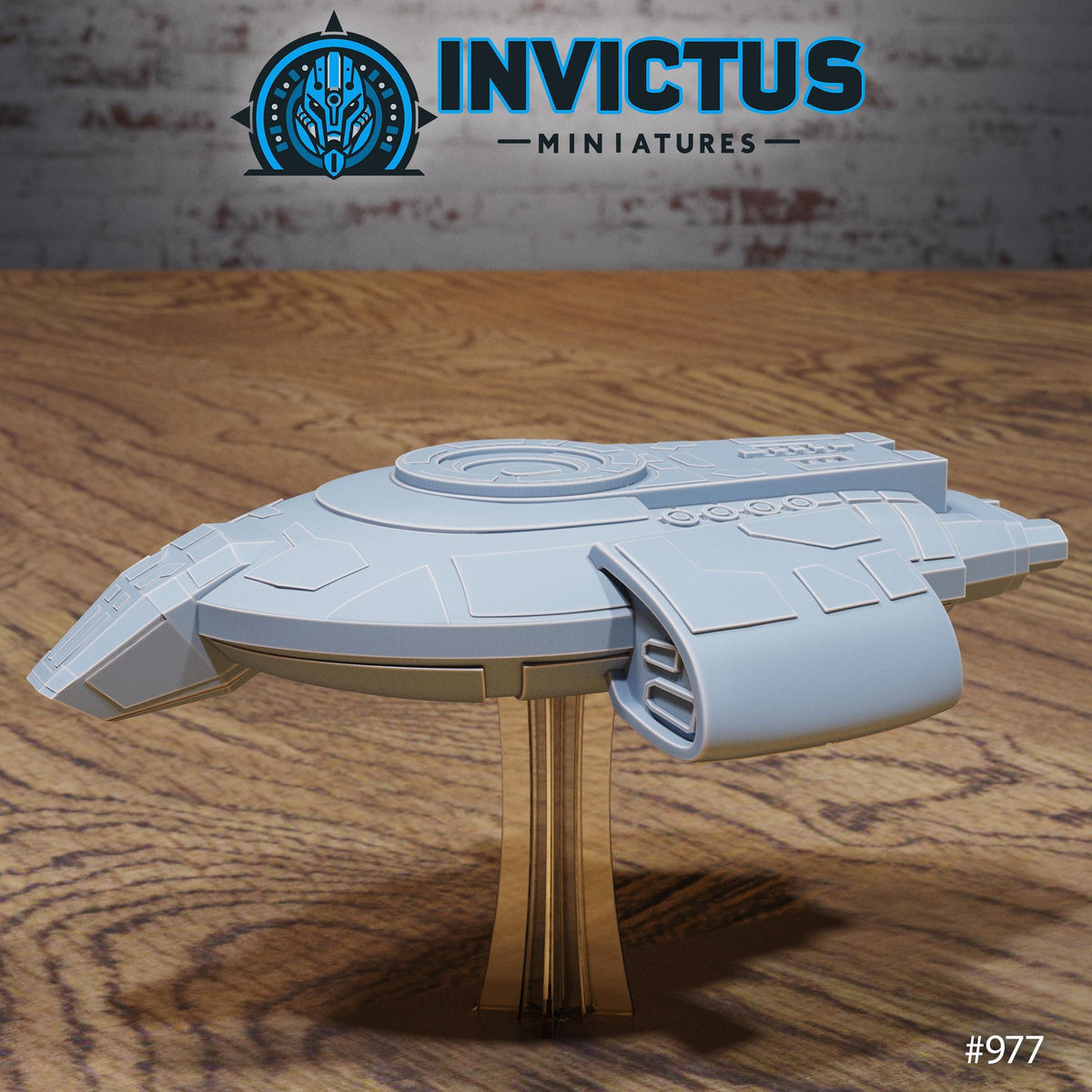 Space Ship Option #977 front DND miniature Spy Assault 16k resin