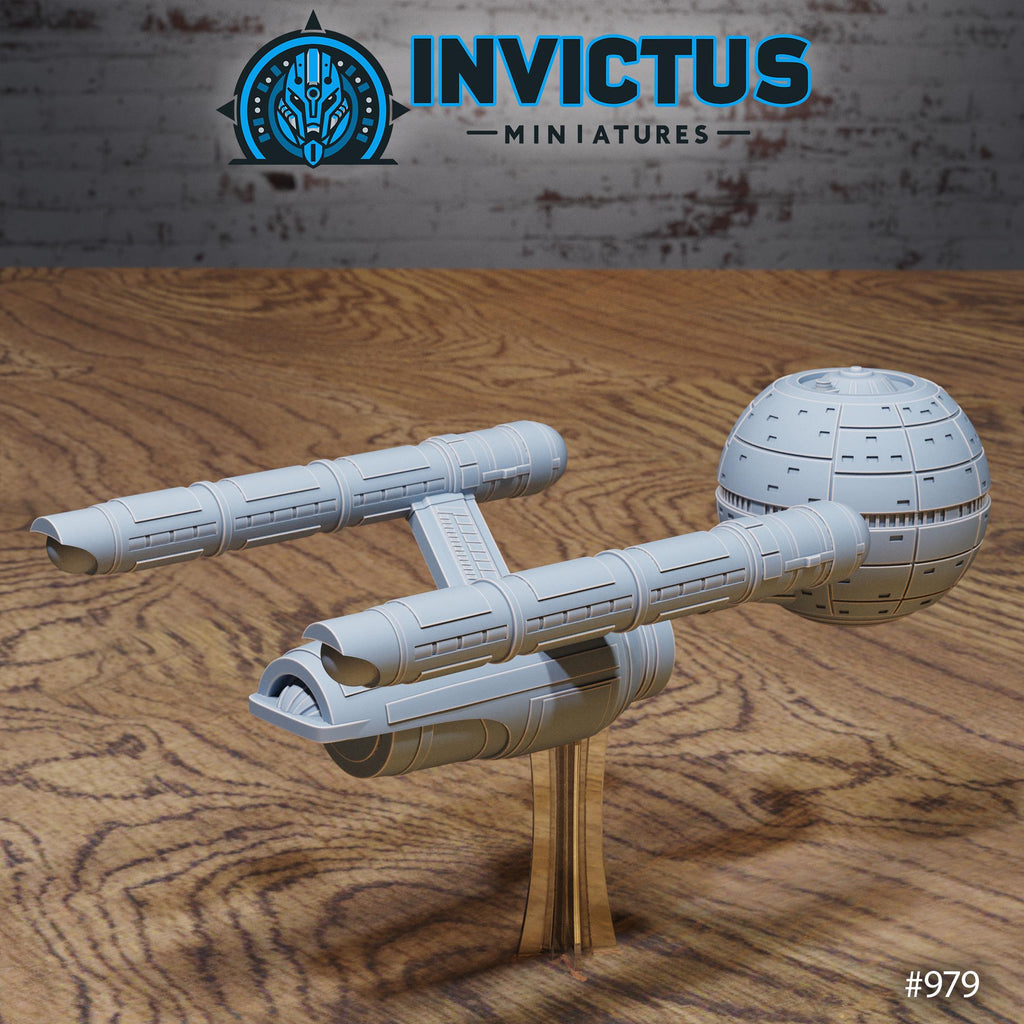 Space Ship Option #979 front DND miniature Spy Assault 16k resin