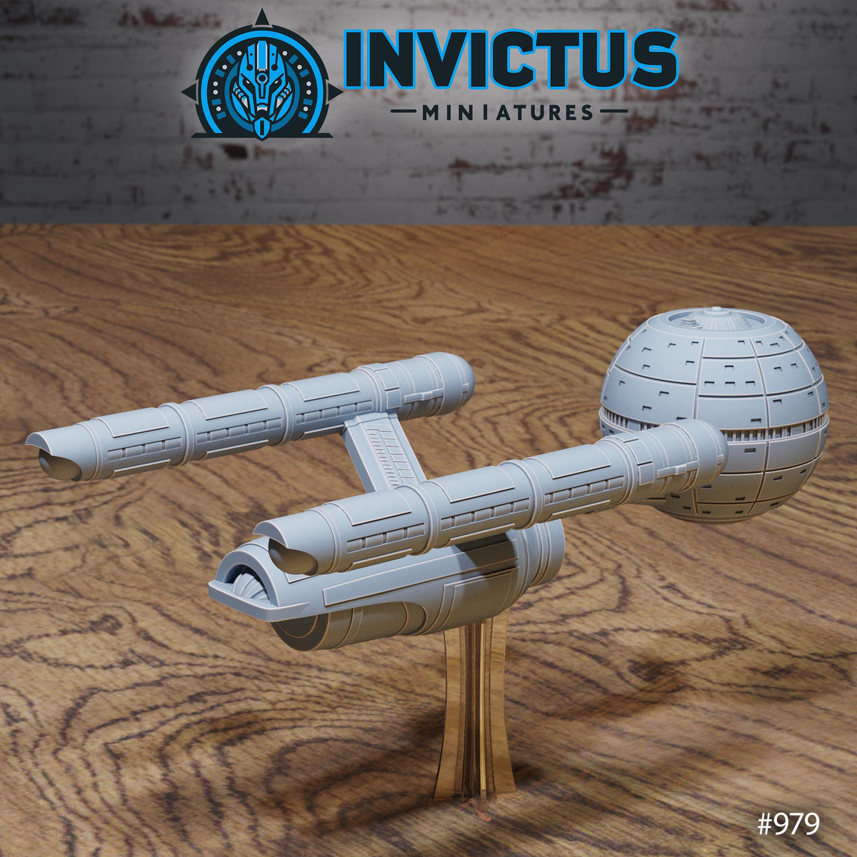 Space Ship Option #979 front DND miniature Spy Assault 16k resin