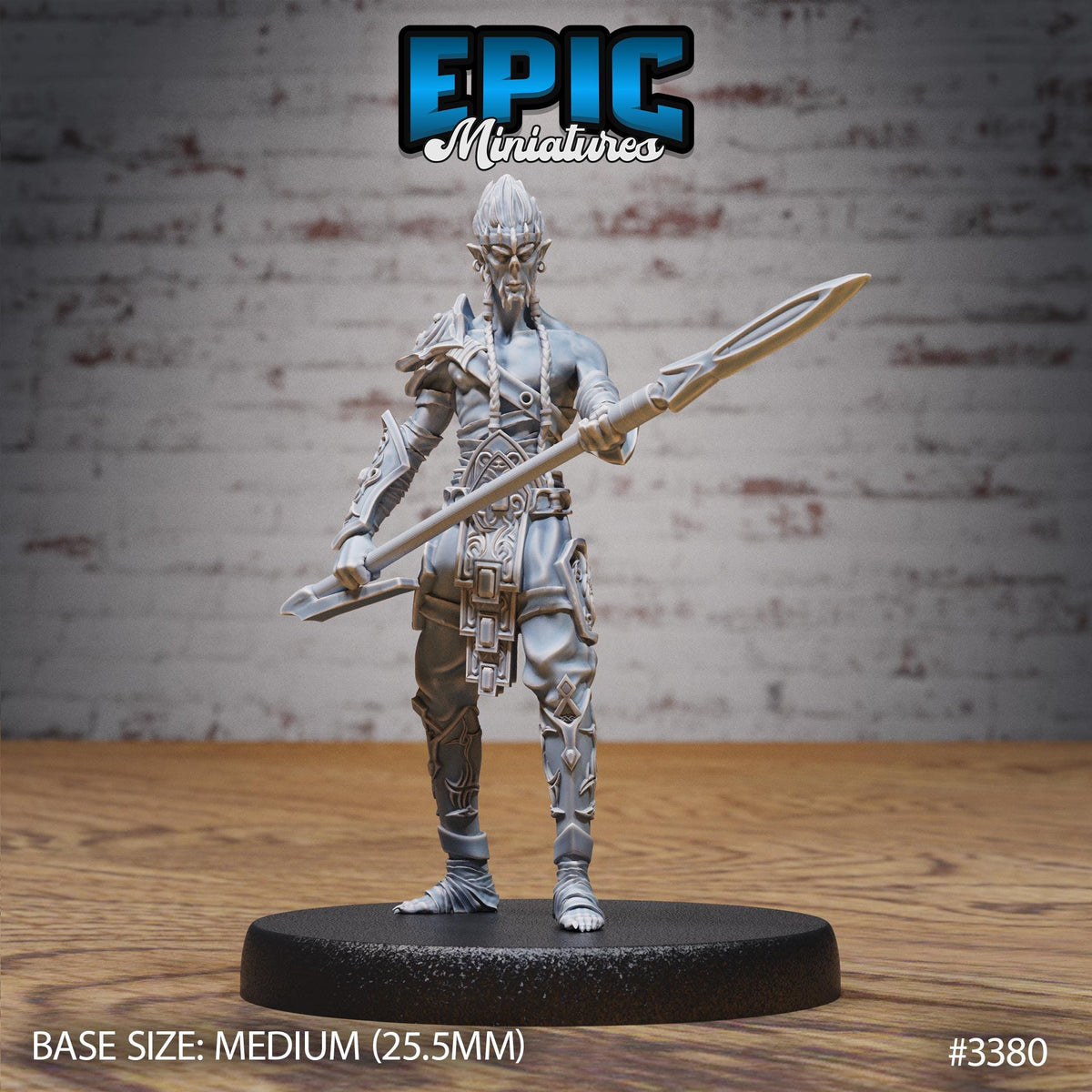 Slave Lancer Option #3380 front DND miniature Planar Adventure 16k resin