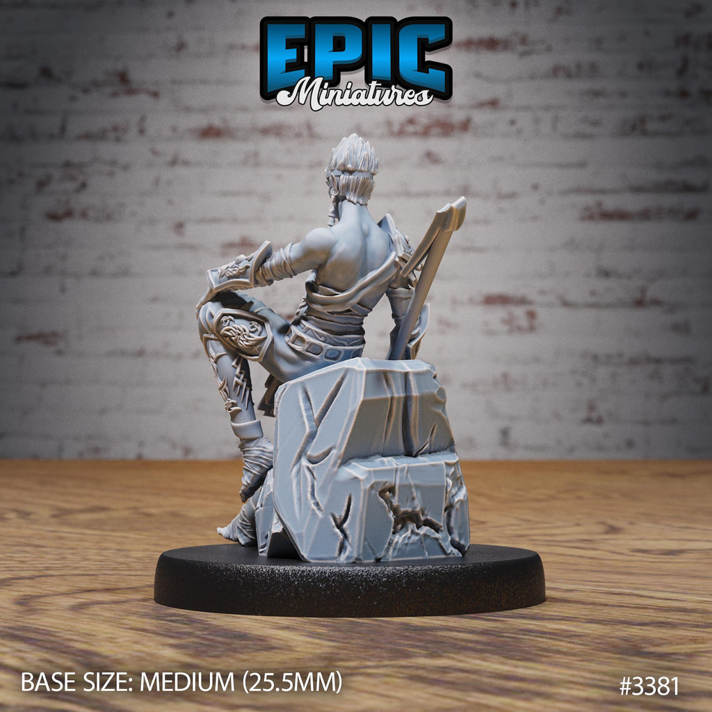 Slave Lancer Option #3381 back DND miniature Planar Adventure 16k resin