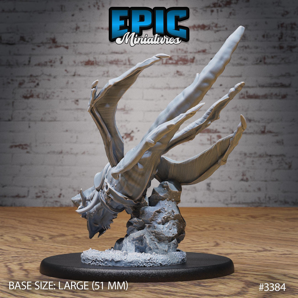 Slave Lance Rider Star Shark Set of 3 DND Mini Planar Adventure Collection Dungeons and Dragons TTRPG Baldur’s Gate Spelljammer Planescape Option #3384 back DND miniature  16k resin