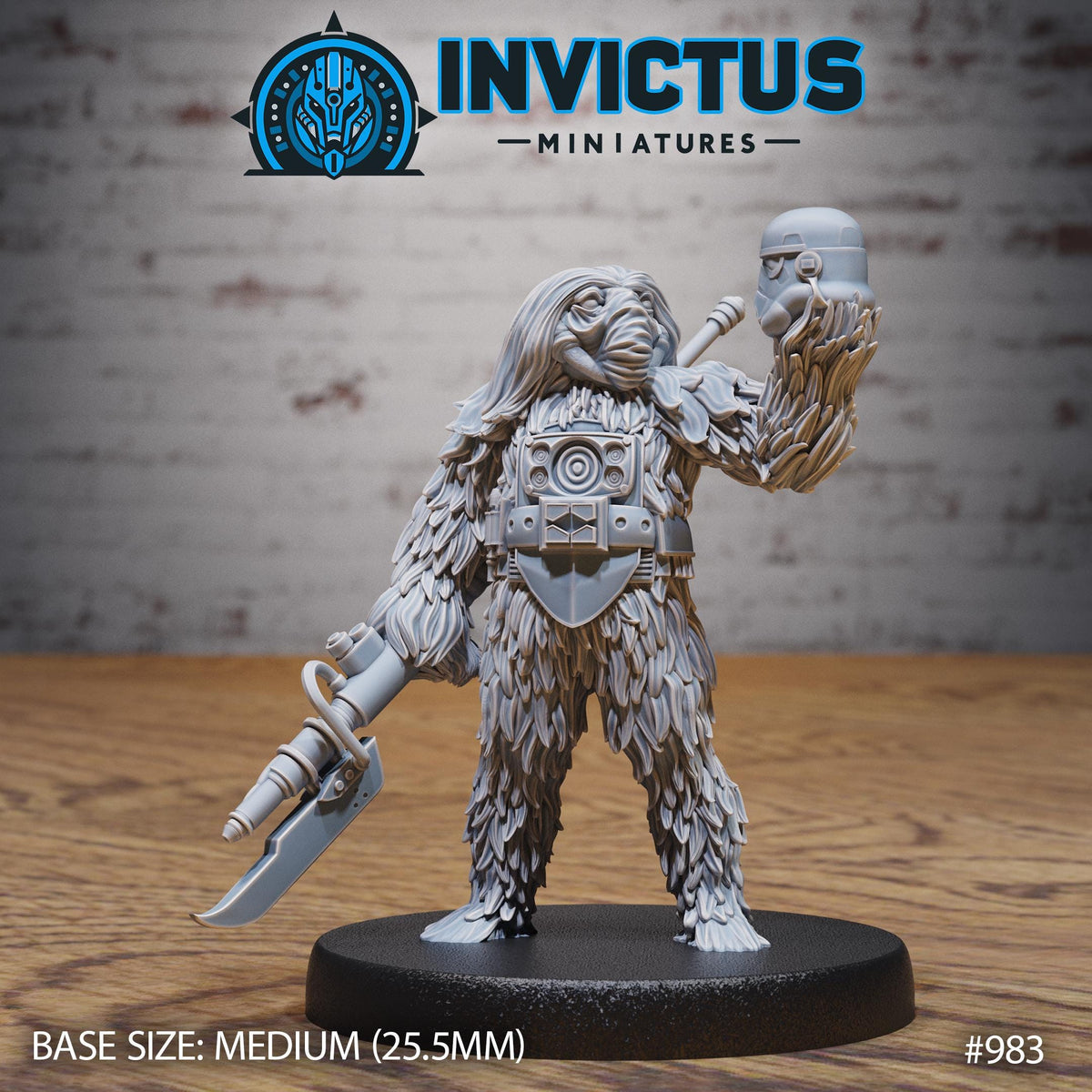 Furry Agent Option #983 front DND miniature Spy Assault 16k resin