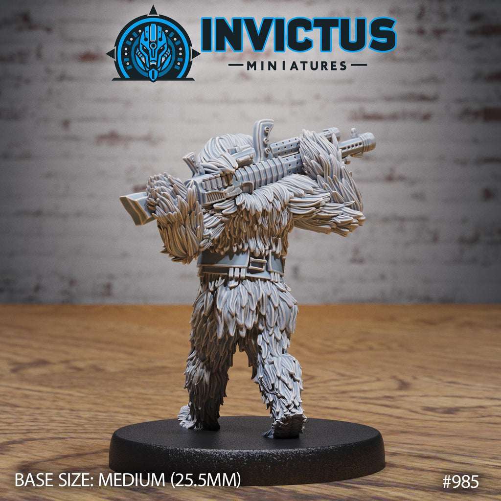 Furry Agent Option #985 back DND miniature Spy Assault 16k resin